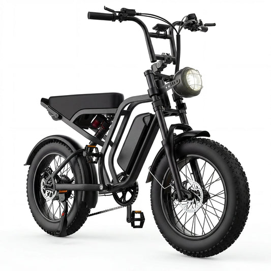 All-Terrain 1500W Peak Motor Electric Bike – 34 MPH Range 40-70 Miles